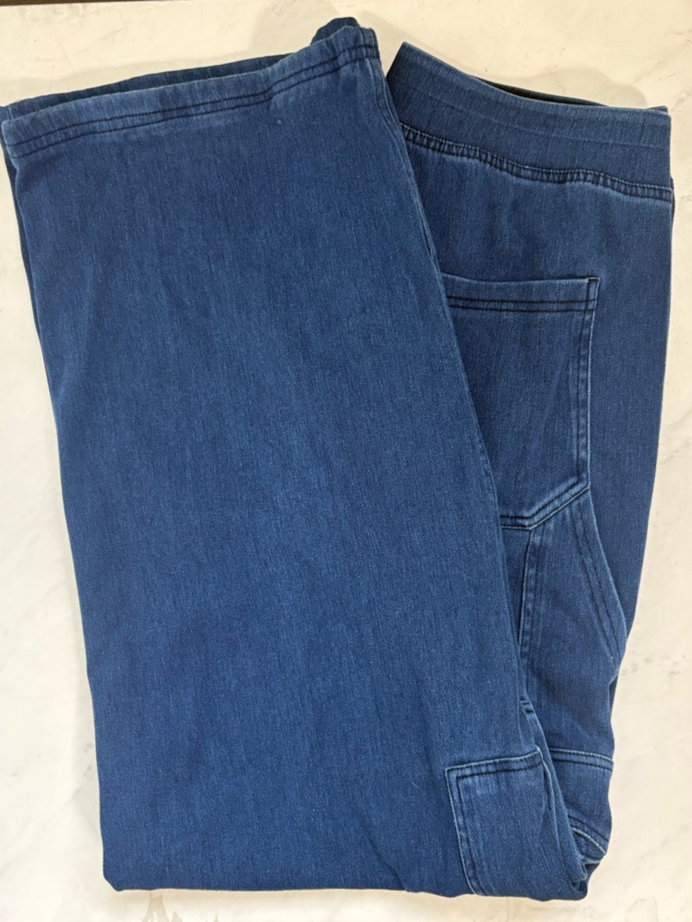 HALARA Size Large Dark Wash Baggy Utility Cargo Pants Wide Leg Relaxed Y2K Retro - Picture 6 of 6